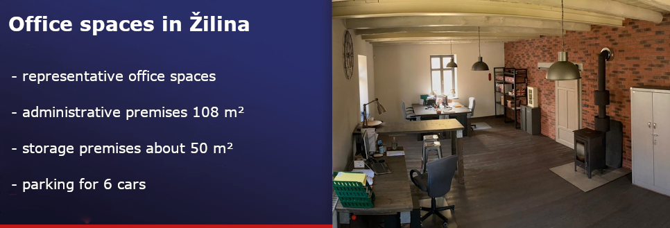 Office spaces in Žilina